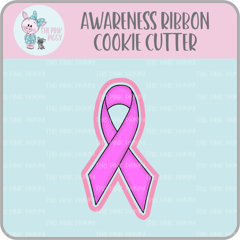 Awareness Ribbon Cookie Cutter & STL File