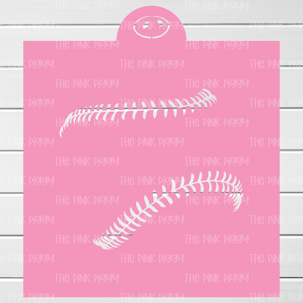 Baseball & Softball Cookie Stencil & Digital SVG File