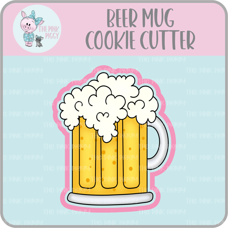 Beer Mug Cookie Cutter & STL File