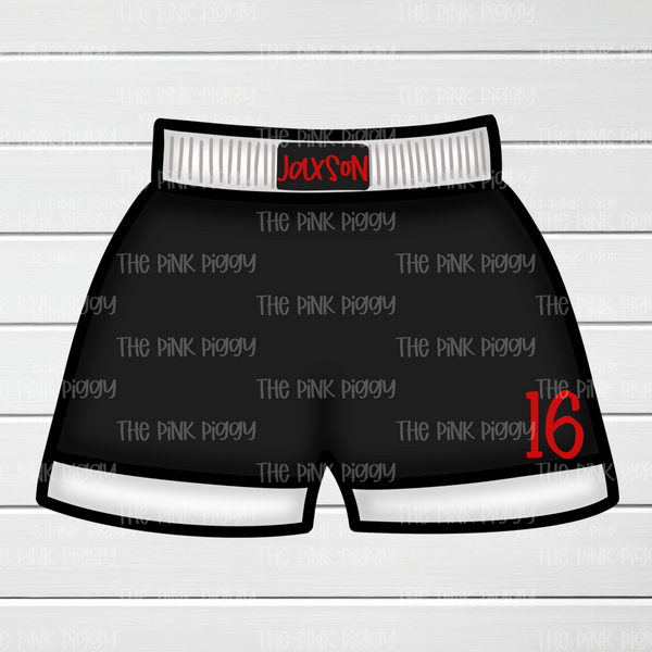 Boxing Trunks Cookie Cutter & STL Digital File