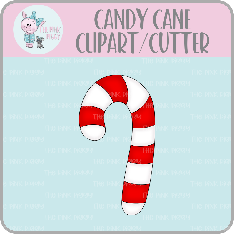 Candy Cane Clipart/Image/Printer File for Eddie