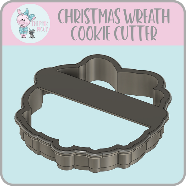 Christmas Wreath Cookie Cutter & STL File