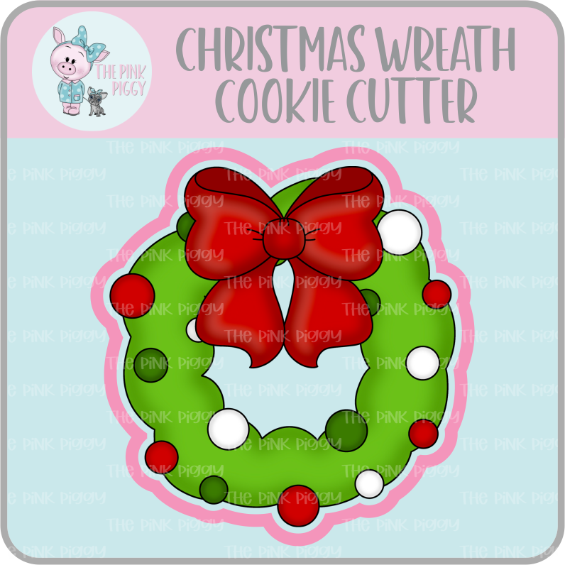 Christmas Wreath Cookie Cutter & STL File