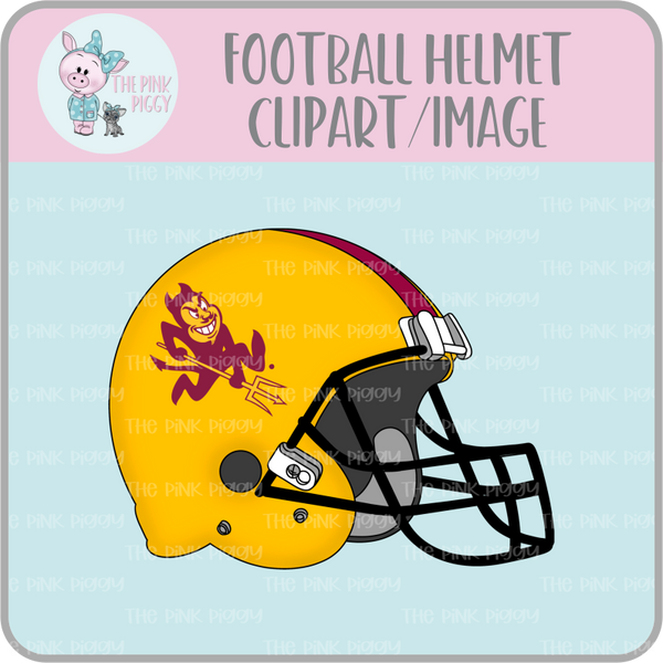 Football Helmet Clipart/Image/Printer File for Eddie