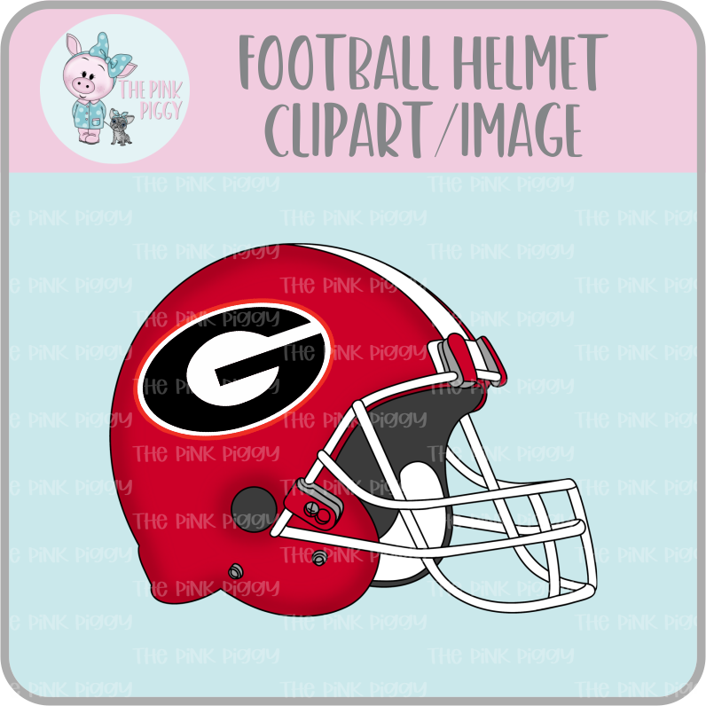 Football Helmet Clipart/Image/Printer File for Eddie