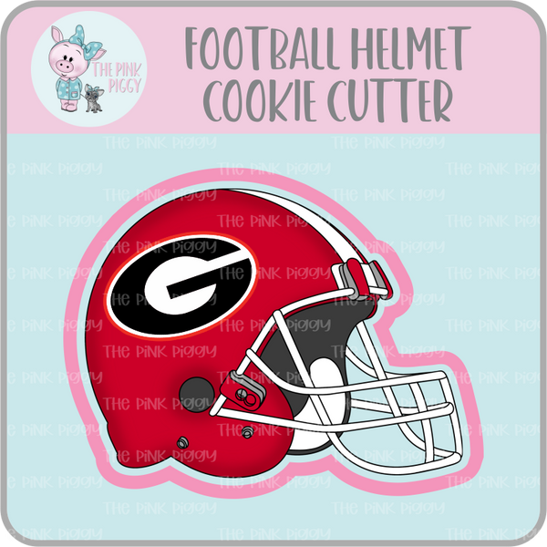 Football Helmet Cookie Cutter STL File
