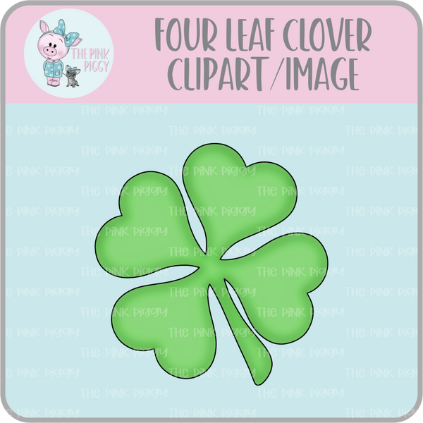 Four Leaf Clover Clipart/Image/Printer File for Eddie