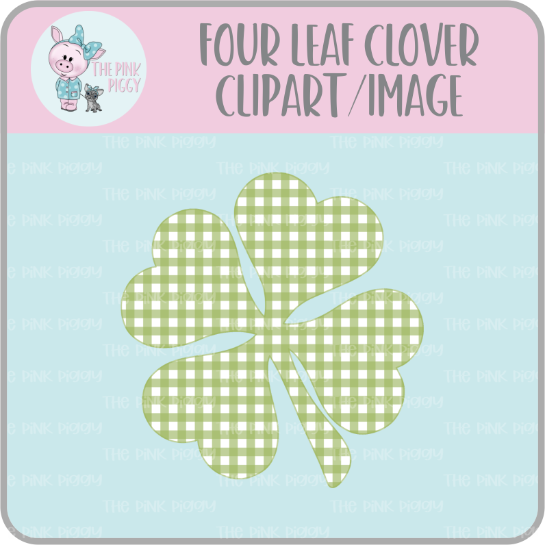 Four Leaf Clover Clipart/Image/Printer File for Eddie