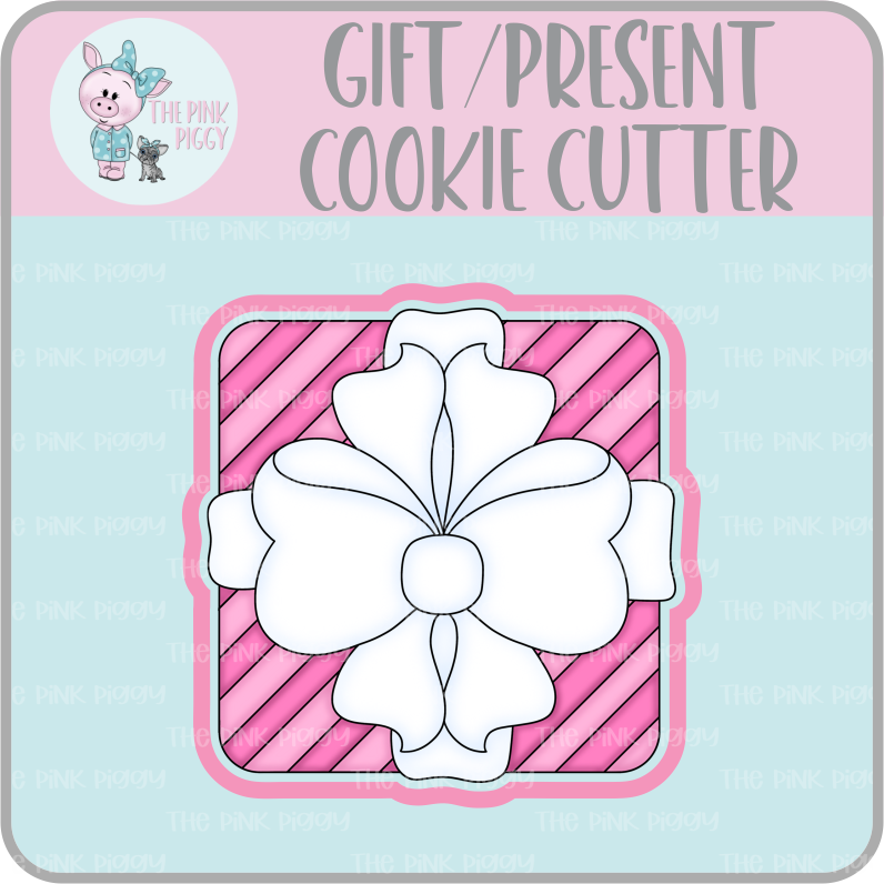 Gift with Bow Cookie Cutter