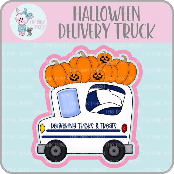 Halloween Delivery Truck Cookie Cutter & STL File