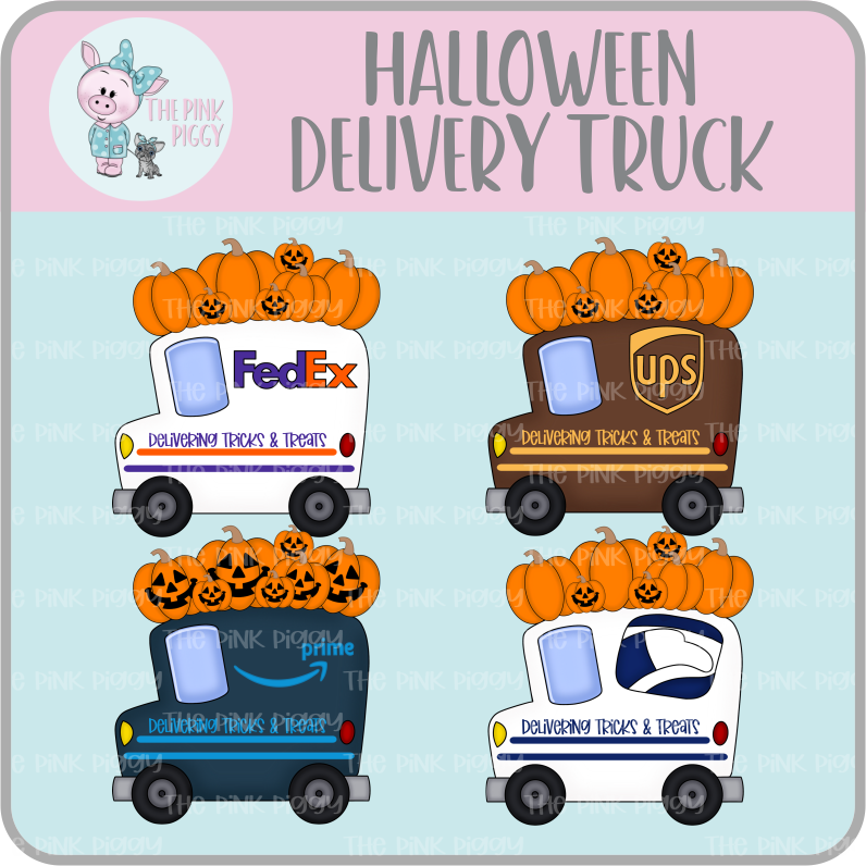 Halloween Delivery Truck Cookie Cutter & STL File