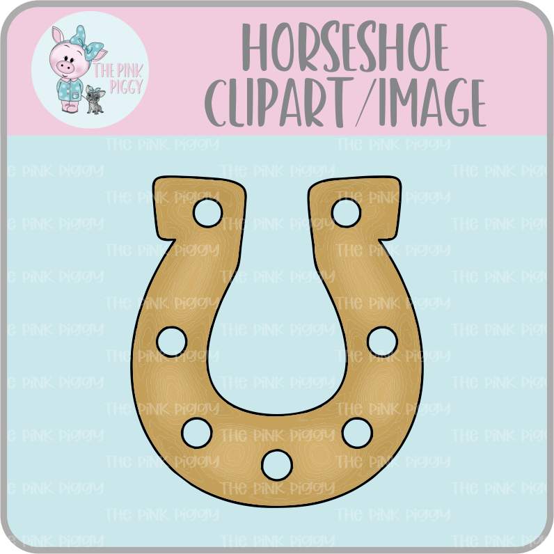 Horseshoe Clipart/Image/Printer File for Eddie