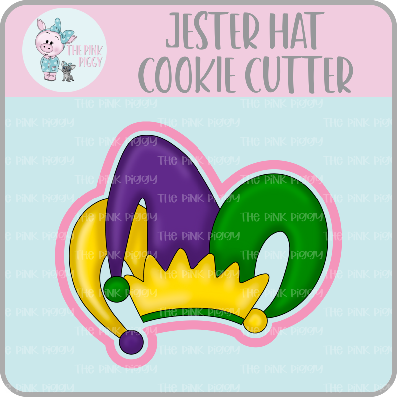 Mardi Gras Jester Hat Cookie Cutter