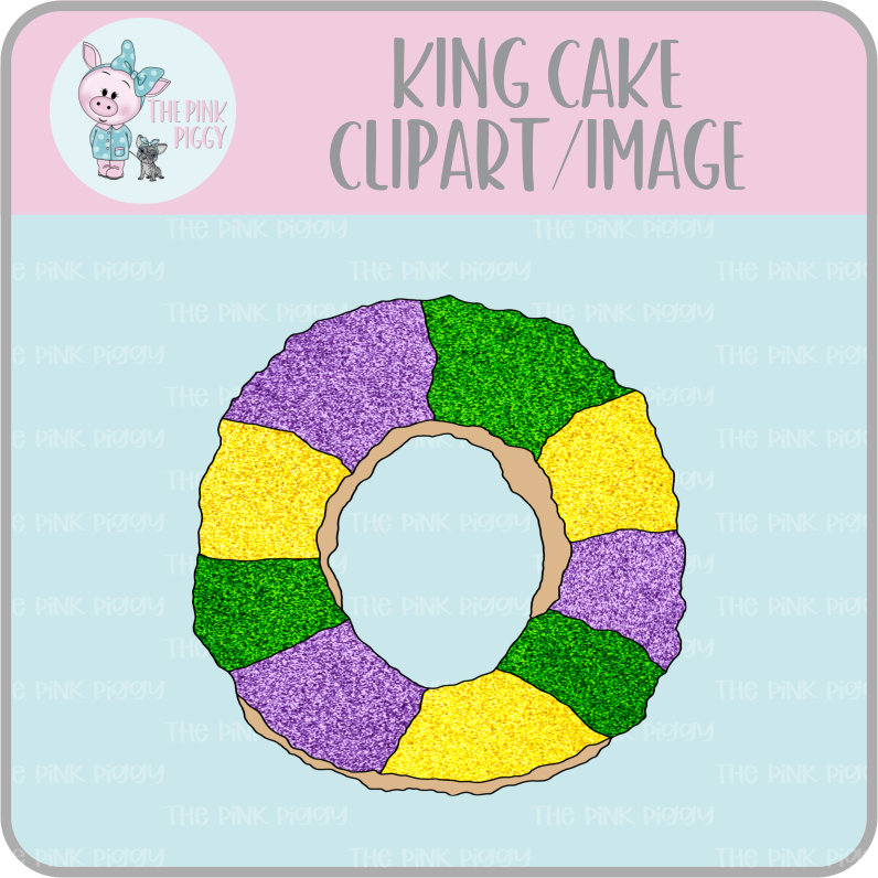 King Cake Clipart/Image/Printer File for Eddie