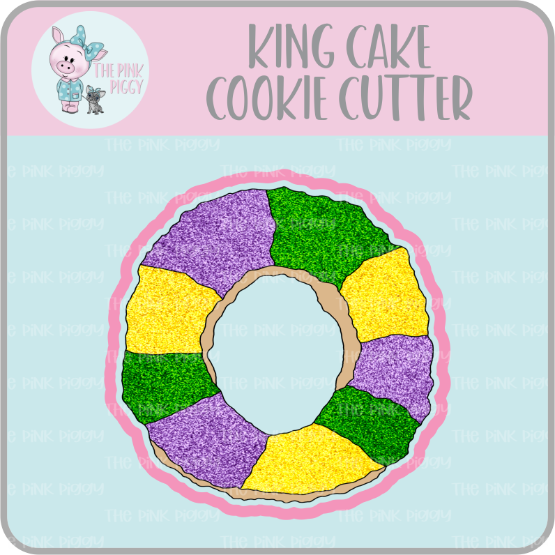 King Cake Cookie Cutter STL File