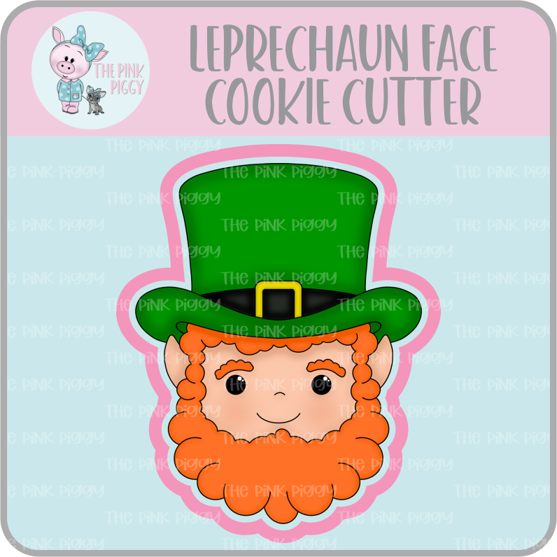 Leprechaun Face Cookie Cutter STL File