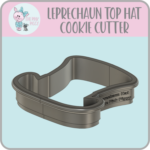 Leprechaun Top Hat Cookie Cutter & STL File