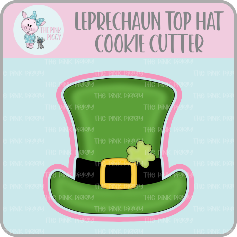 Leprechaun Top Hat Cookie Cutter & STL File