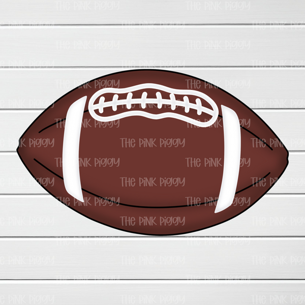 Football Cookie Stencil & Digital SVG File