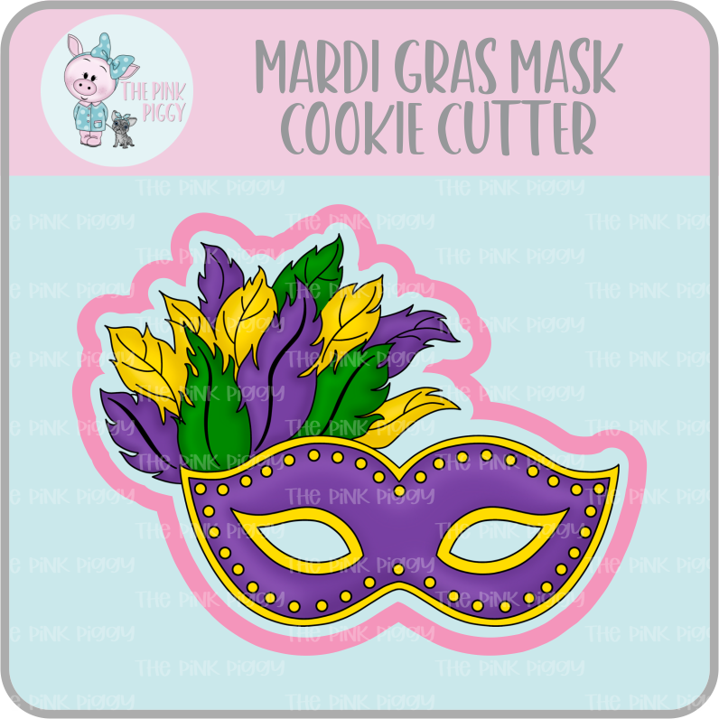 Mardi Gras Mask Cookie Cutter