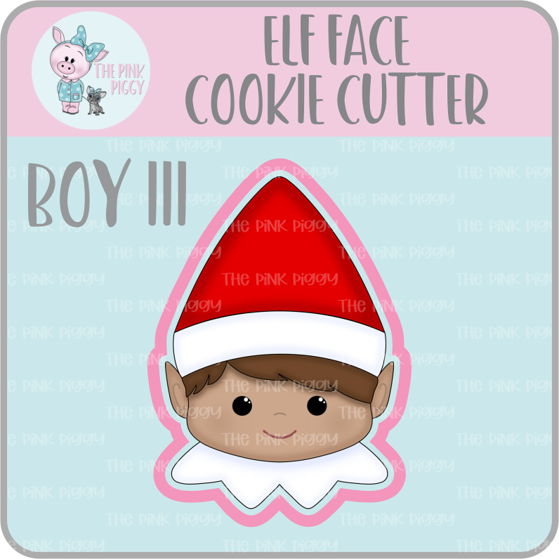 Elf Face Cookie Cutter & STL File