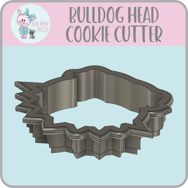 Bulldog Head Cookie Cutter STL File