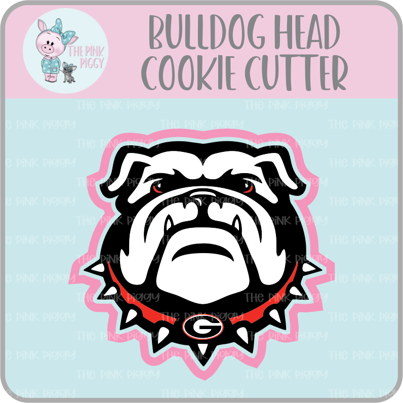 Bulldog Head Cookie Cutter STL File