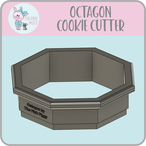 Octagon Cookie Cutter & STL File