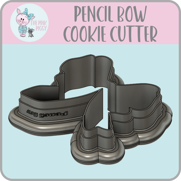Pencil Bow Cookie Cutter