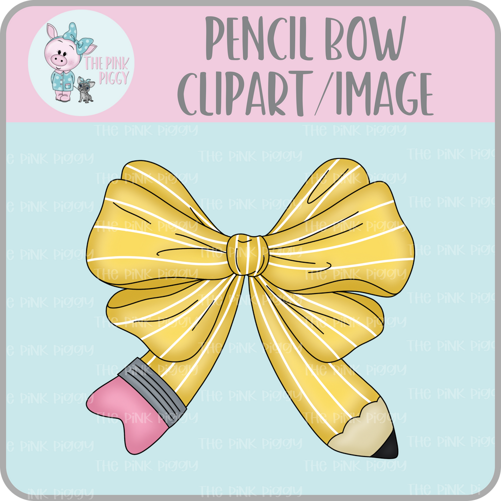 Pencil Bow Clipart/Image