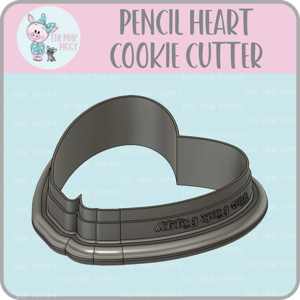 Pencil Heart Cookie Cutter