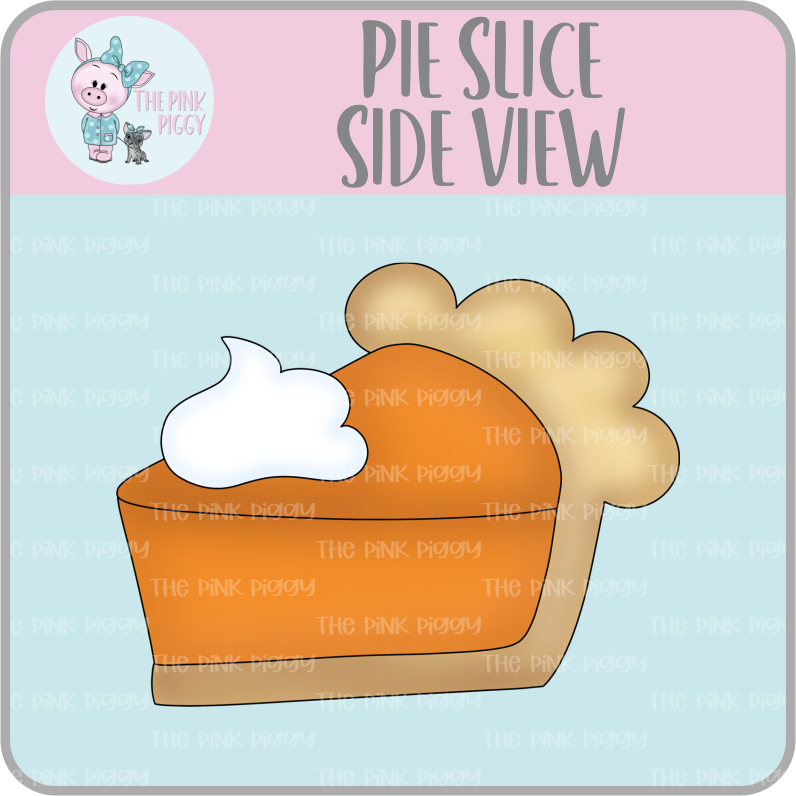 Pie Slice Side View Clipart/Image/Printer File for Eddie