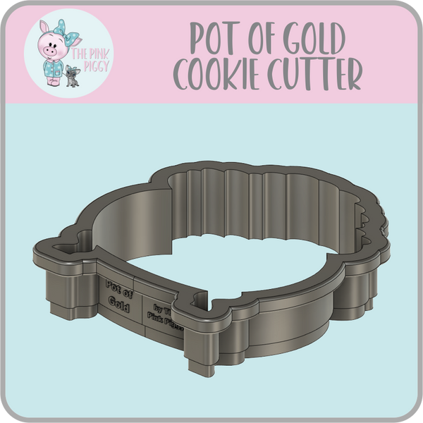 Pot of Gold Cookie Cutter & STL File