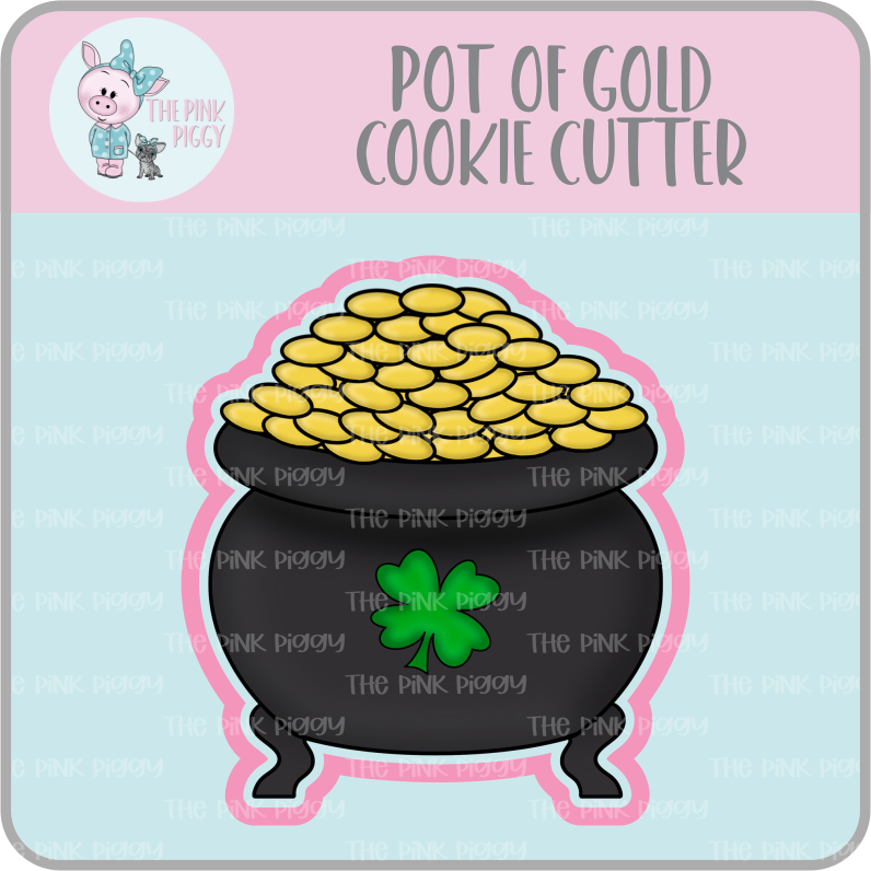 Pot of Gold Cookie Cutter & STL File