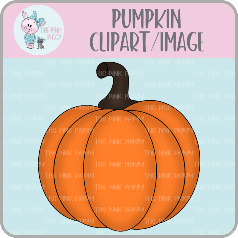 Pumpkin Clipart/Image/Printer File for Eddie