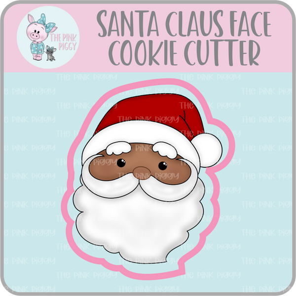 Santa Face Cookie Cutter & STL File