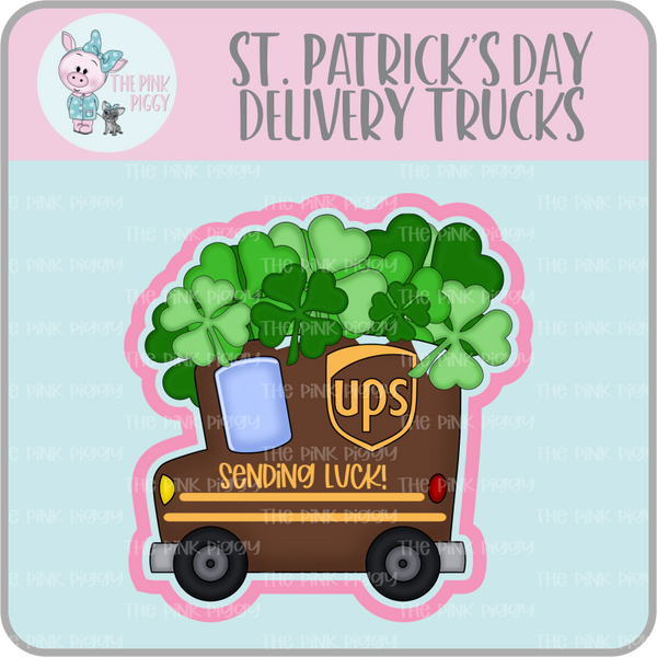 St. Patty's Delivery Truck Cookie Cutter & STL File