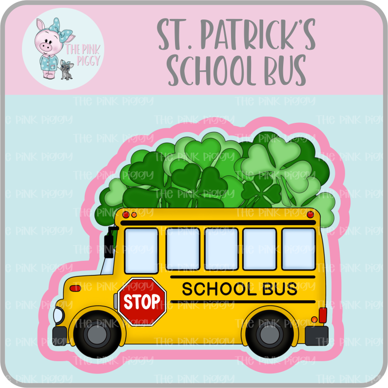 St. Patty's Ambulance & School Bus Cookie Cutter & STL File