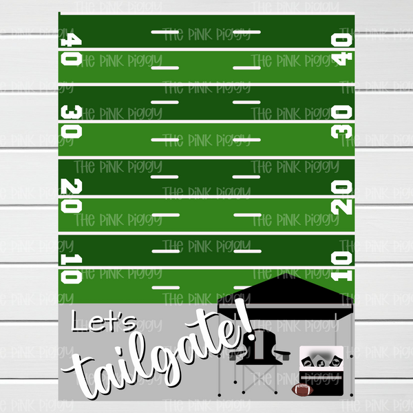 Let's Tailgate Cookie Card