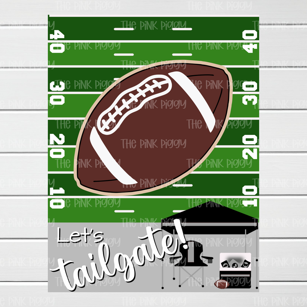 Let's Tailgate Cookie Card