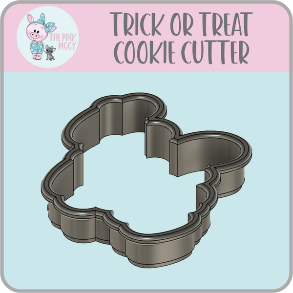 Trick or Treat Cookie Cutter & STL File