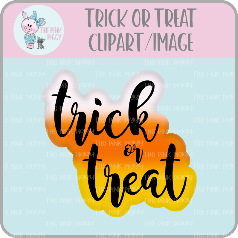 Trick or Treat Clipart/Image/Printer File for Eddie