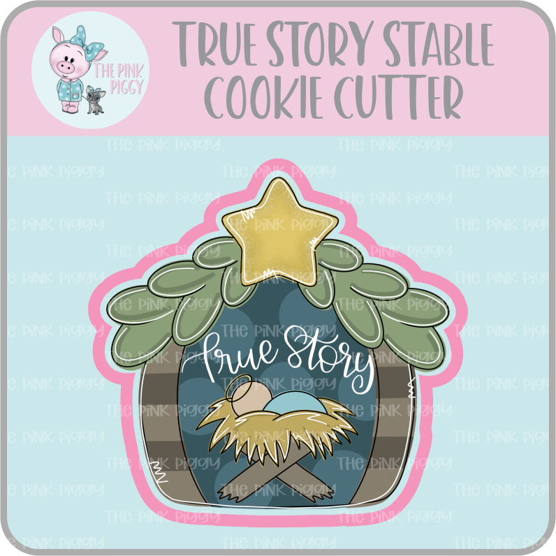 True Story Stable Cookie Cutter & STL File