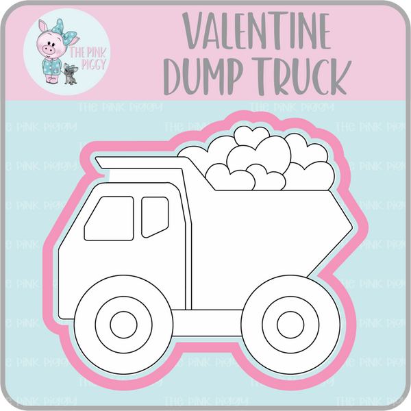 Valentine Dump Truck Cookie Cutter