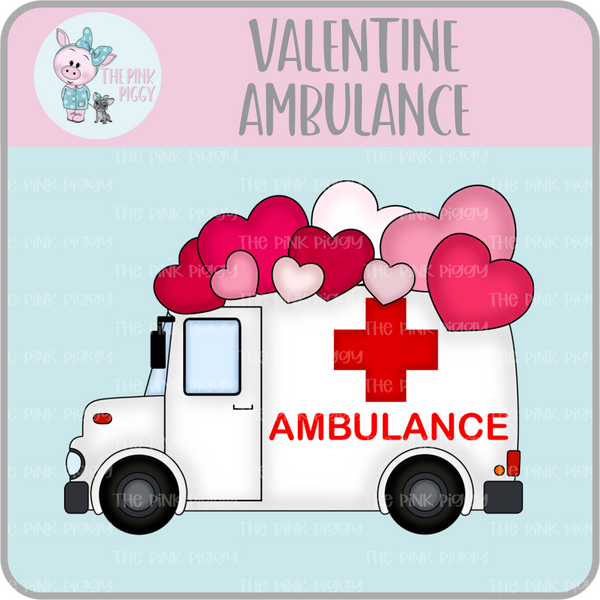 Valentine School Bus & Ambulance Cookie Cutter