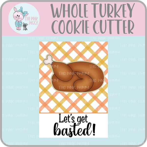 Whole Turkey Cookie Cutter & STL File