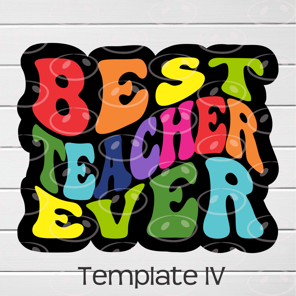 Best Teacher Ever Clipart/Image/Printer File for Eddie